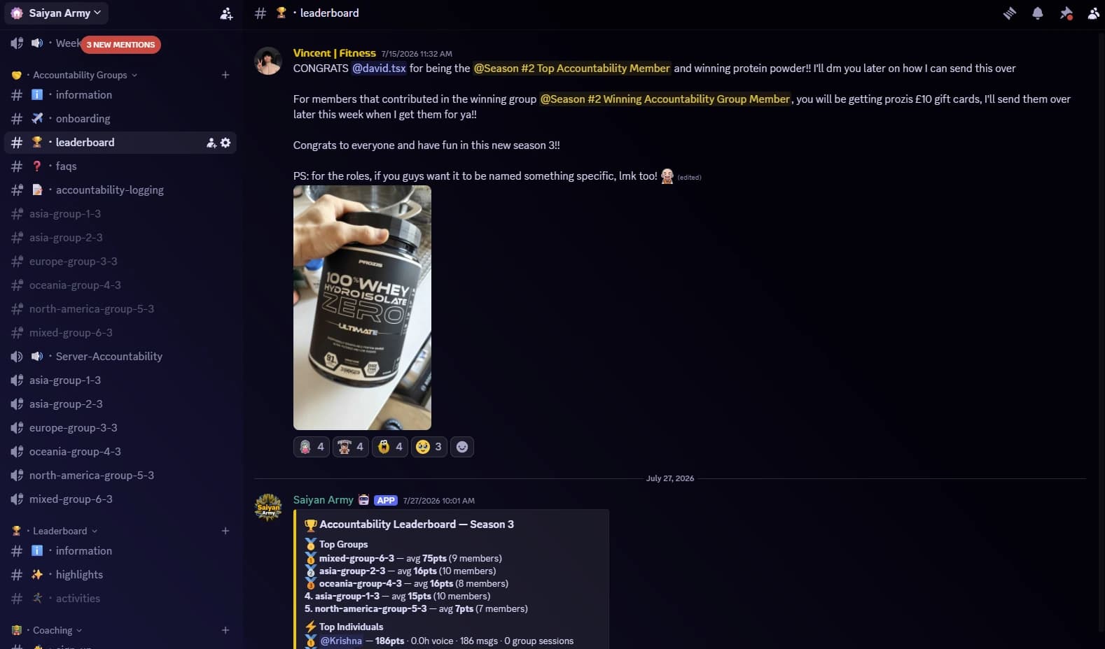 Accountability Groups in the Discord server