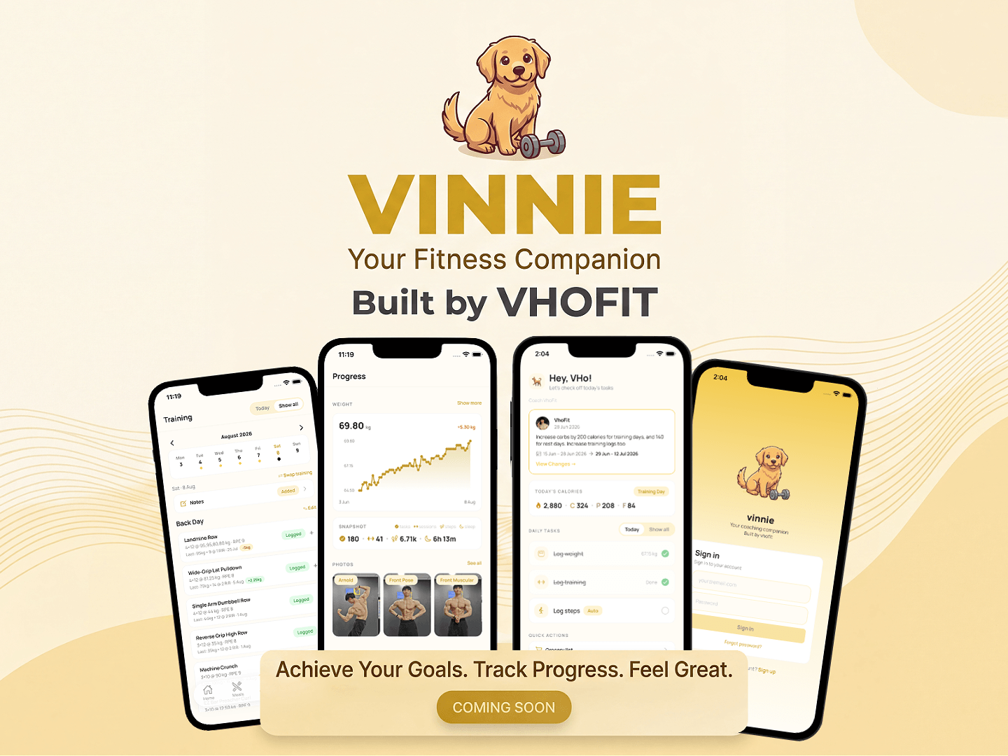 Vinnie Mobile App screenshot